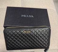 Prada 黑色二手銀包