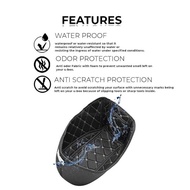 Motorcycle Ubox Cover Leather Compartment Cover For Honda Click 125 Accessories Waterproof