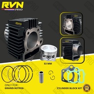 RVN CYLINDER BLOCK SEHER BORING COMPLETE BORE UP GN5 SUPRA X WIN GRAND PRIMA ASTREA 53MM 53 MM BLOCK