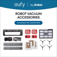 Eufy by Anker E25 Robot Vacuum Replacement Parts Accessories Roller Brush, Filter, Mop Pad, Dustbag