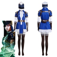 Arcane: Game- Caitlyn The Sheriff Of Piltover Cosplay Costume Outfits Halloween Carnival Suit