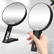 18cm 14cm Handheld Double-Sided Magnifying Makeup Mirror 10 Times 20 Times 30 Times 40 Times Magnifi