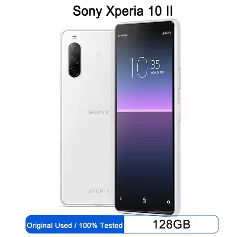 Sony Xperia 10 II 4G LTE Mobile Phone 6.0'' OLED 4GB RAM 64/128GB ROM NFC GPS Snapdragon 665 OctaCor
