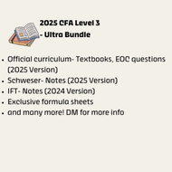 2025 CFA Level 3 Ultra Bundle- Schweser IFT Notes Official Textbooks
