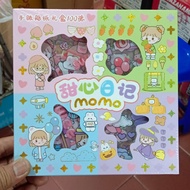 { NY ACC } Sticker / Stiker MOMO Rainbow Kartun Mix Warna Original Isi 100 PCS