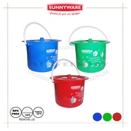 Sunnyware-Chamber Pot Arinola with Handle-Large-[8610]-Green Blue Red-1pc