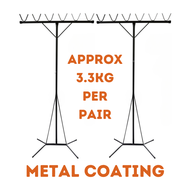 Clothes Laundry Metal / Stainless Steel Drying Rack Stand For Bamboo Pole ONS Product