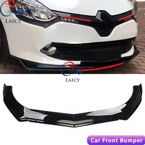 LAICY For Renault Clio 4 5 RS GT 1993-2021 Car Front Bumper Chin Lip Spoilers Body Kits Splitter Ski