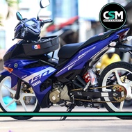 [READY STOCK] Coverset Bodyset Yamaha  MX KING GP  Y15 Y15ZR V1 V2 Blue  (STICKER TANAM)