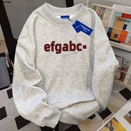 (24 Hours Delivery) Angel Official Modern Korean Long-Sleeved Shirt Loose oversize T-Shirt Round Nec