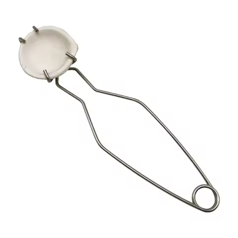 25cm Stainless Steel Crucible Tong Clamp Crucible Pliers White Gold Bowl Melting Gold Furnace Access