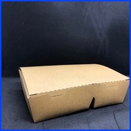 ☮ ╱ ┓ MEAL BOX 2 DIVISION | LUNCH BOX 2 DIVISION | BROWN SILVER| 25PCS PER PACK