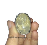Cincin Batu Akik Karang Laut Putih Jumbo