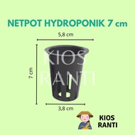 7cm HYDROPONIC NETPOT Unit 7cm Black Hydroponic net pot Hydroponic net pot