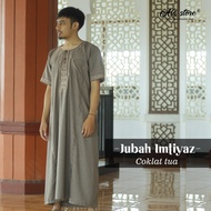 Jubah Gamis imtiyaz Terbaru dan Termurah / Jubah Koko warna PutihCoklat tuaHijau ArmyCreamMerah Bata