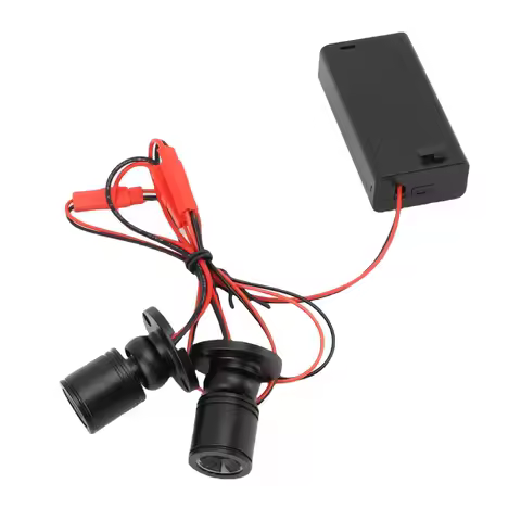 1-to-2 LED Spot Light 1W 360° Rotation Jewelry Display Spotlight 46cm / 18.11in Wire Length Flexible