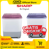 SHARP ES-T85NT-PK / ES-T85NT-LC / EST85NT Mesin Cuci 2 Tabung 8 kg Super Aquamagic