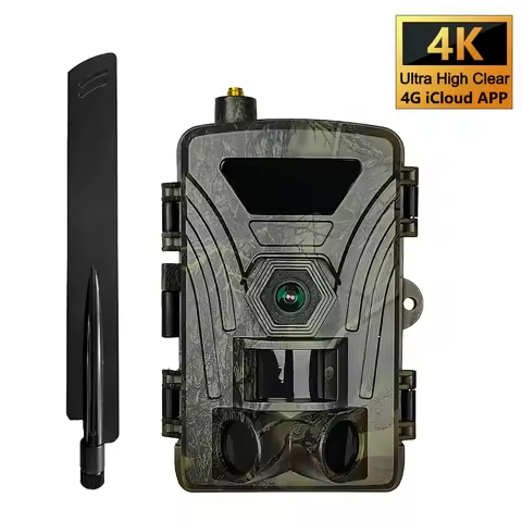 4G Trail Camera 8K Video 60MP Images PIR120°15M-20M Super-Fast Reflex Trigger Wildlife Camera with A