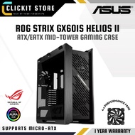 ASUS ROG Strix Helios II GX601S Black Mid Tower PC Case - ARGB AuraSync | Supports EATX, M-ATX, ATX