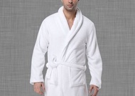 櫻花 - 珊瑚绒浴袍✿晨褸✿睡袍✿白✿男