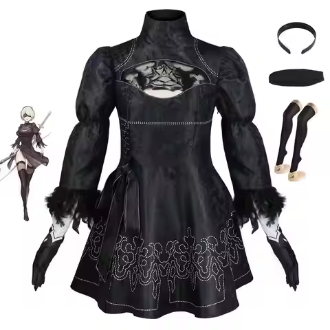 Women's 2B Cosplay Set from NieR Automata Anime