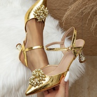 Pageant Heels Sandals - Comfortable Strappy High Heels for Weddings and Graduations