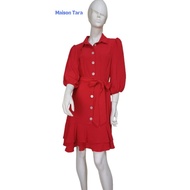 42.5 MAISON TARA POLY BUTTON DRESS BRANDED DRESS MIDI DRESS