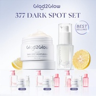 Glad2Glow 377 Dark Spot Set 2/3/4/5/6/7PCS Acne Scars Brightening Glowing Black Scars Facial Moistur