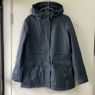 全新-HUNTER女裝防水橡膠感外套-海軍藍(M碼)