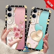 [SHARK CASE] Softcase VIVO Y04 4G 2025 / Y29S 4G 2025 Flower Frame Motif - Vivo Casing - Vivo Case -