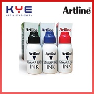 Artline Stamp Pad Ink 50cc / 50ml / Ink Bottle Black Blue Red Stamppad
