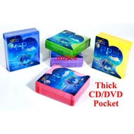 CD DVD Disc Cover Storage Case Plastic Bag Double Side thick Sleeve Holder Pack Sleeve Organize 100p
