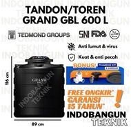 Toren Tangki Tandon Air Grand GBL 600 Liter 500 Liter Tedmond Garansi
