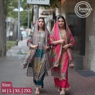 3 Piece Top Pant And Dupatta By Inaaya Fabric Womenswear Dress Lace