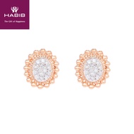 HABIB Azalia Rose Diamond Earring in 375/9k Rose Gold 263460522(E)