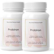 Nourished Natural Health ProbIron - Women's Probiotic + Iron Supplement Boosted with Vitamin C and C