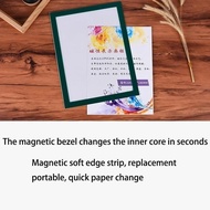 Magnetic Poster Frame File Frame/ Stick-on Poster Holder/ Stick-on Brochure Holder/ Sign Holder Docu