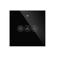 Moes WiFi RF433 Smart Ceiling Fan Switch Smart Life/Tuya App 2/3 Way control Wireless Remote Control