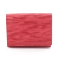 [二手]LOUIS VUITTON卡包 信封 參觀卡片 Epi Rouge M5658E 卡斯蒂利亞RED皮革 信封 參觀卡片