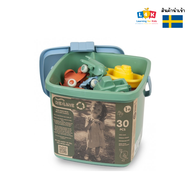 [อายุ 1+] ชุดยานพาหนะรักษ์โลก 30ชิ้น (RELINE Bucket set 30 pcs) [Viking Toys]