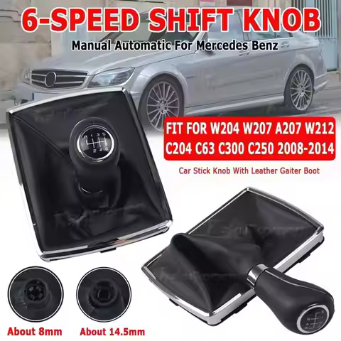 Gear Shift Knob Shifter Lever Stick Gaiter Boot Cover Car Accessories For Mercedes Benz W204 W207 W2