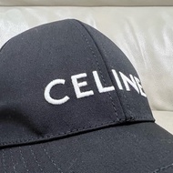 CELINE 全新 棒球帽 黑色S 黑底白字