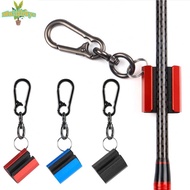 Rod Clip Aluminum Black Lightweight Swivel Hook Swivel Keychain Durable