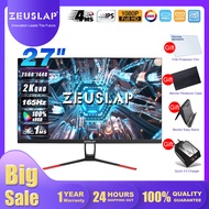 ZEUSLAP 27" Gaming Monitor 2K 165Hz 100% sRGB 2560*1440P G-Sync 500cd/m² QHD 1ms LED Computer Mini PC Display Screen with HDMI-Compatible DP Type c for phone XBOX PS4 PS5