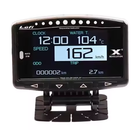 Lufi X1 OBD2 Smart Digital Multi Meter Gauge English Version Water Temp Volt Speed RPM Universal