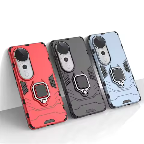 For Vivo V40 5G Case Luxury Ring Back Cover Stand Armor Shockproof Phone Case For Vivo V40 Pro 5G V 