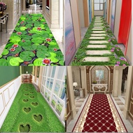 Garden Runner Rug Non Slip Floor Mat for Hallway Entryway Bathroom Laundry Room Home Decor 60*400cm 