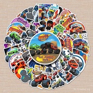 100 Sheets Cyclone Team Animation Adventure Sports Cartoon Creative Tablet Case Computer Sticker 6E4