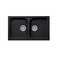 Hafele Art. No. 570.35.380 (Black) | Double Bowl Granite Sink