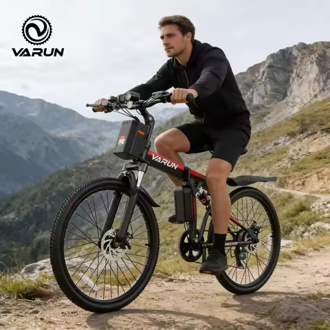 Varun M26-3 Pro Adult Electric Bike, 750W Peak Power, 48V 7.8Ah Battery, 26" Tire, 20MPH, E-bike UL 